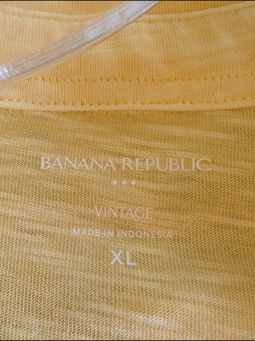 Banana Republic Men's Yellow Short-Sleeve Polo with Pocket